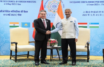 Bilateral Meeting between Hon'ble EAM and Minister of Foreign Affairs of the Kyrgyz Republic H.E. Mr. Jeenbek Kulubaev held on 05 May 2023 in Panaji