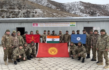 Training in Advanced Mountaineering and Winter Survival Techniques for Kyrgyz Armed Forces by Indian Mobile Training Team, 18th - 28 February 2023