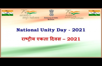 National Unity Day - 2021, Embassy of India, Bishkek, Kyrgyz Republic