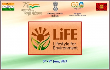 "Mission Lifestyle for Environment (LiFE)" Week observed by Embassy of India, Bishkek, 5-9 June 2023