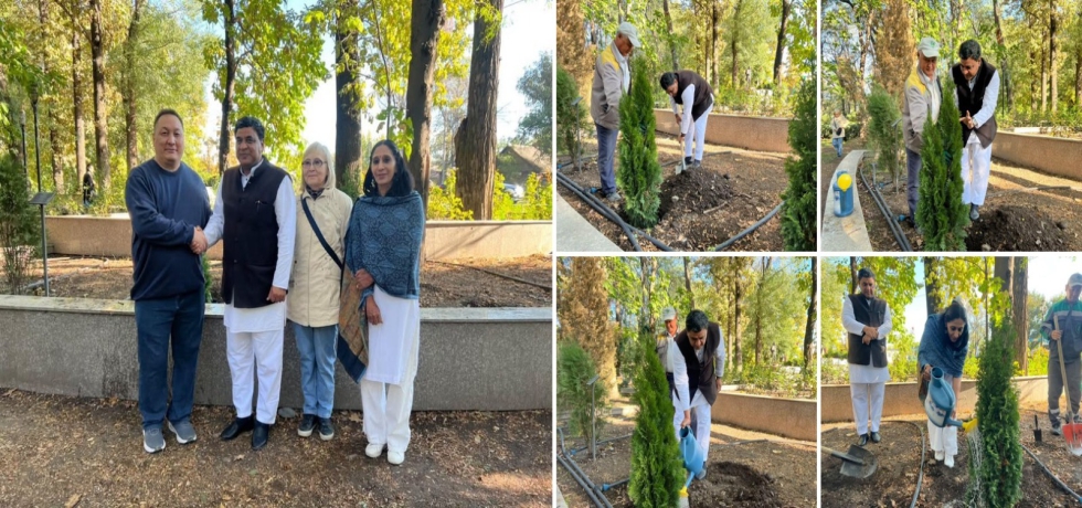 On the occasion of 157th birth anniversary of Mahatma Gandhi and as part of Seva Pakhwada, Ambassador Singh and Ms. Rao planted a tree under “Ek Ped Maa Ke Naam” campaign in association with Bishkek Mayor’s Office (2 October 2026)